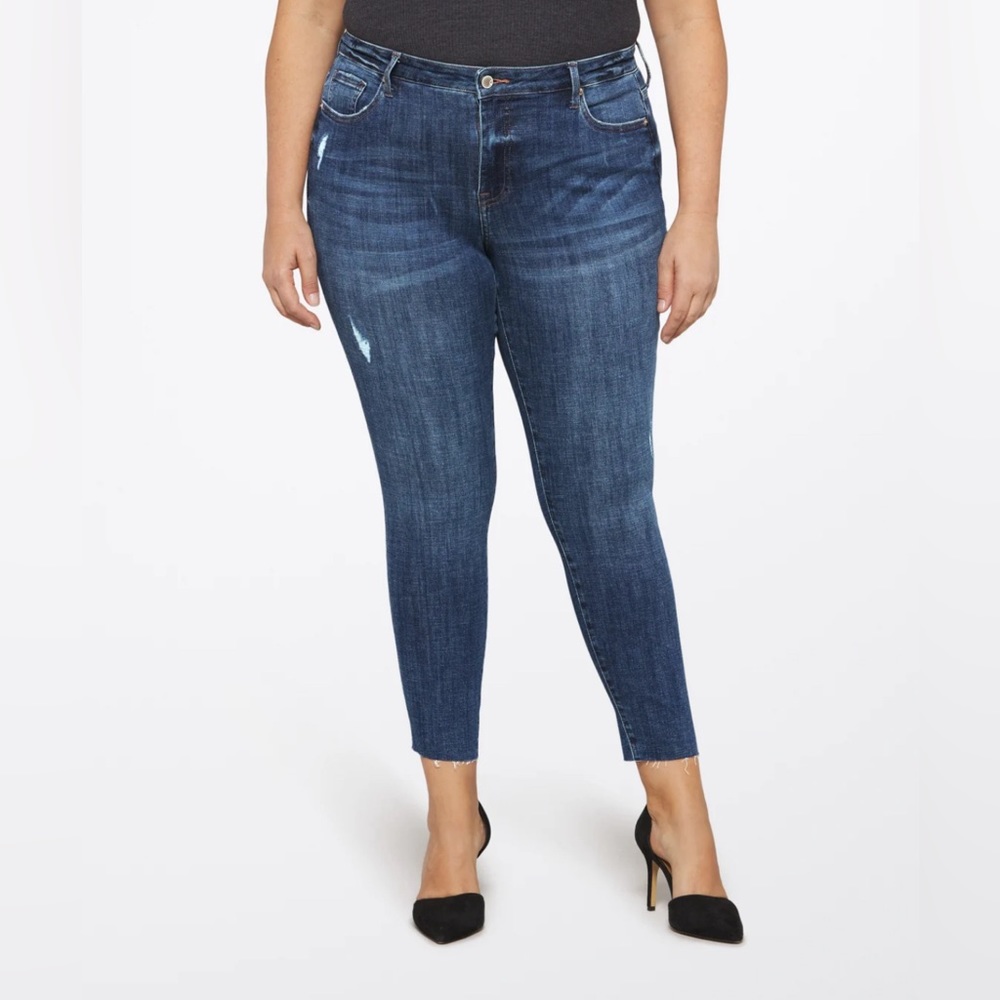 Stitch Fix Cosmic Blue Love Frayed Hem Jeans